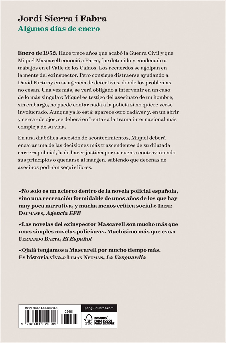 Algunos días de enero (Inspector Mascarell 12): Dos asesinatos, nazis y la Red Odessa (Capa mole) 2
