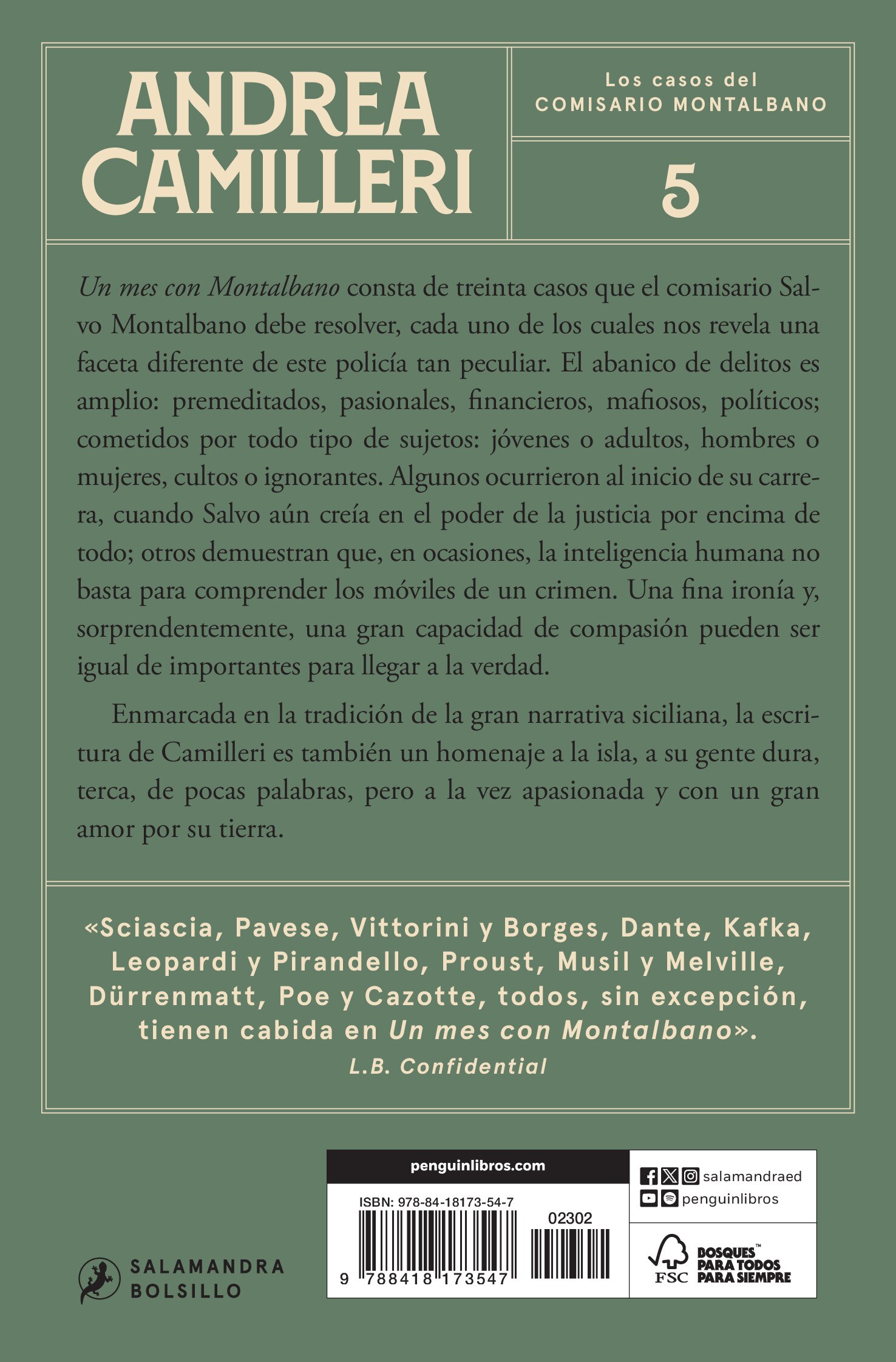 Un mes con Montalbano (Comisario Montalbano 5) (Bolso) (Capa mole) 2