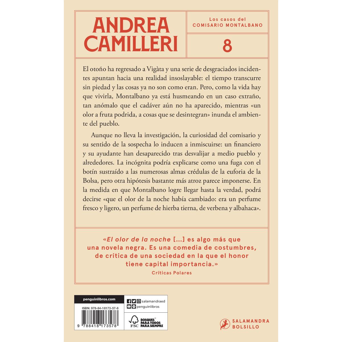 El olor de la noche (Comisario Montalbano 8) (Bolso) (Capa mole) 2