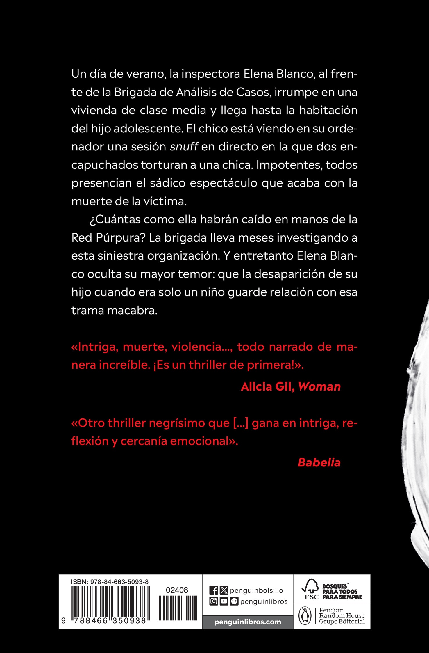 La red púrpura (Inspectora Elena Blanco 2)  (Tapa blanda) 2