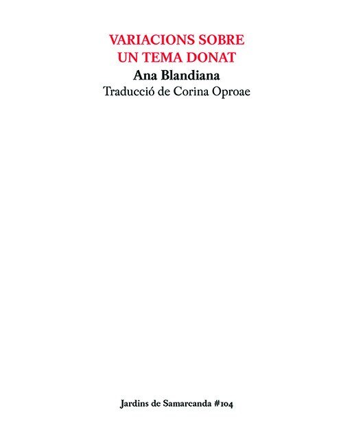 Variacions sobre un tema donat
