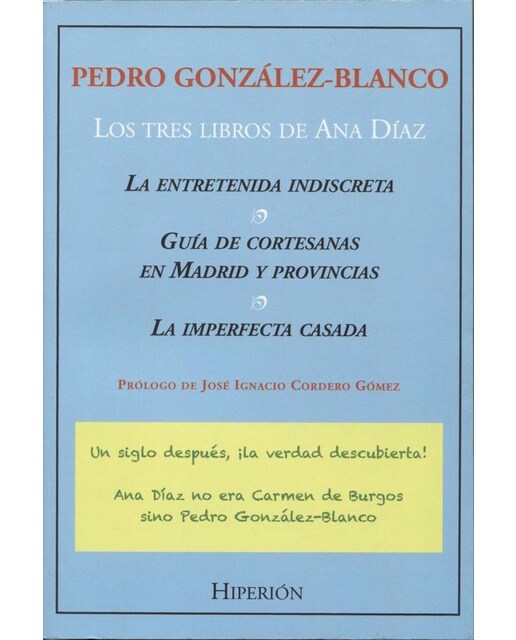 Imagen 0 de Tres libros de ana diaz, los ( pedro gonzalez- bla