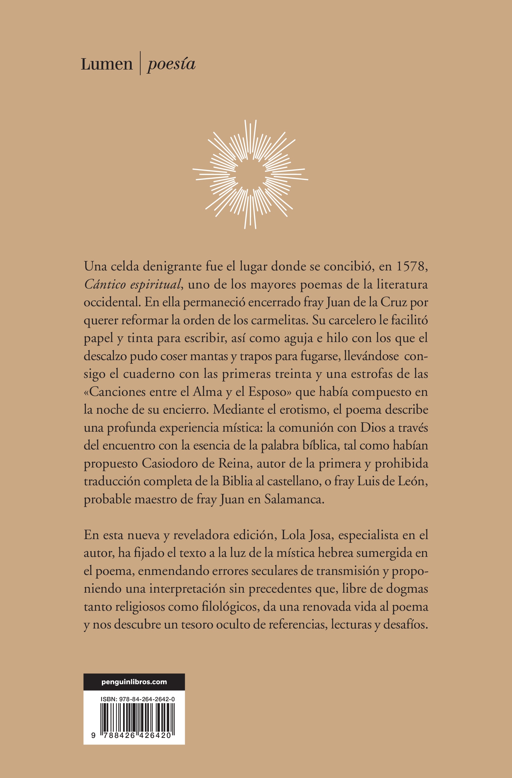 Cántico espiritual: Nueva edición de Lola Josa a la luz de la mística hebrea (Tapa blanda) 2