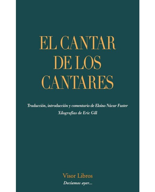 El Cantar de los Cantares  (Tapa blanda con solapas) 1