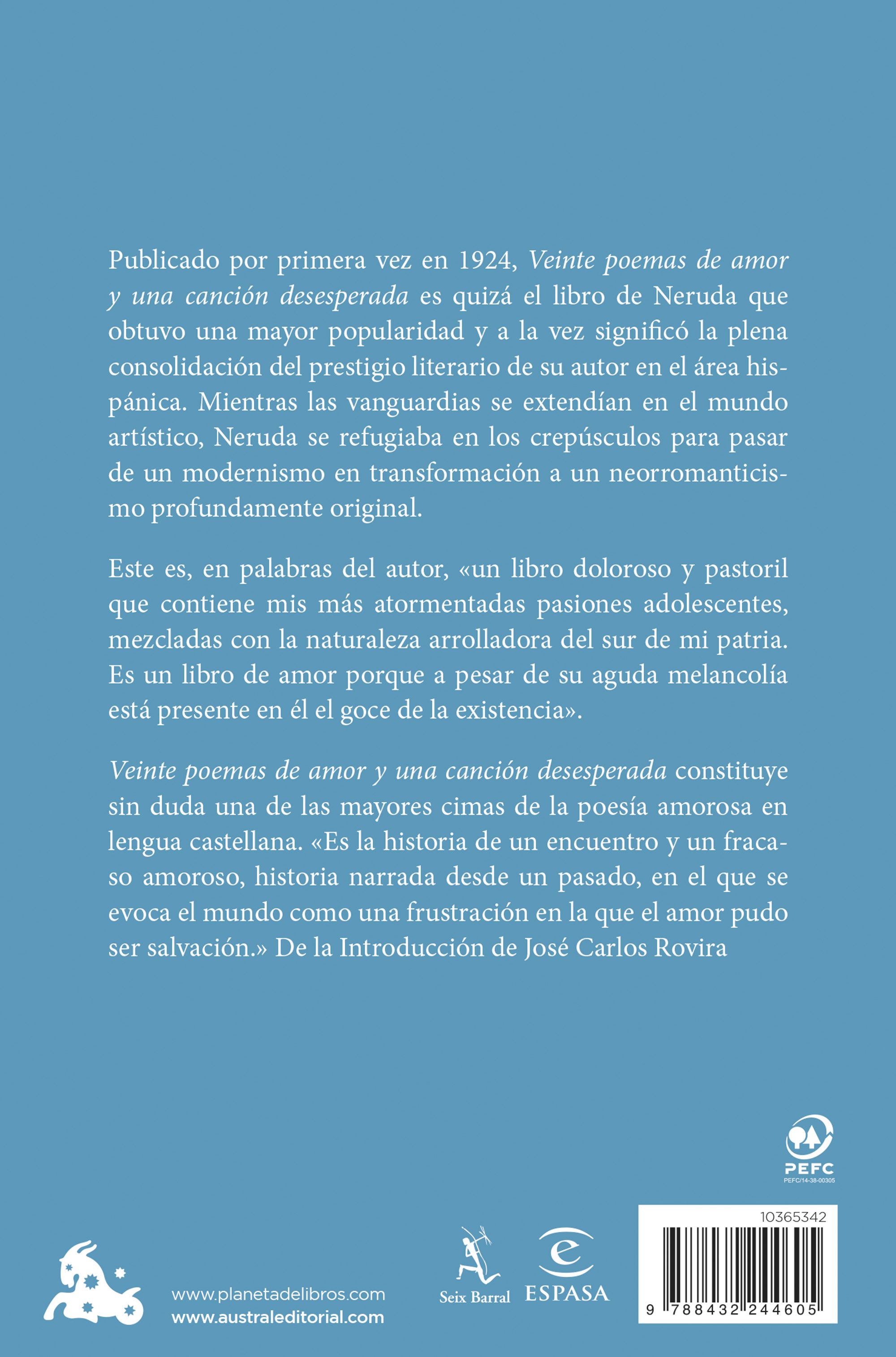Veinte poemas de amor y una canción desesperada (Bolso) (Capa mole) 2