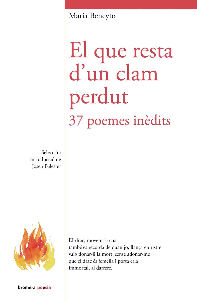Imagem 0 de El que resta d'un clam perdut. 37 poemes inèdits (Capa mole)
