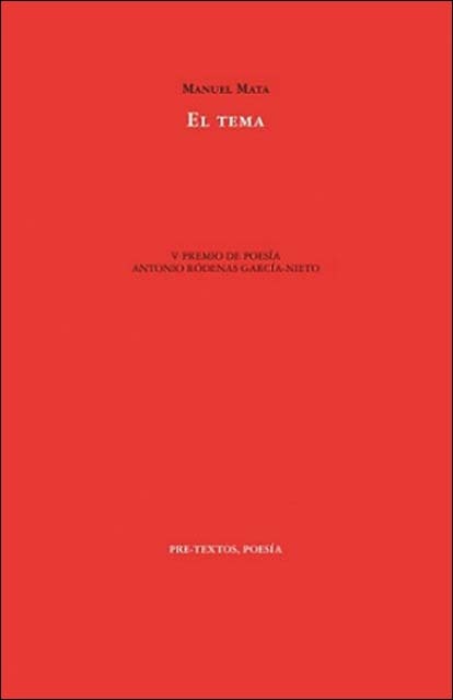 Imagem 0 de El tema (Capa mole com abas)