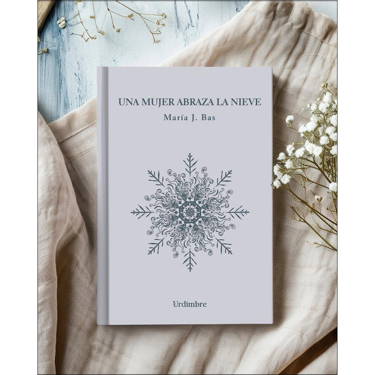 Una mujer abraza la nieve 1