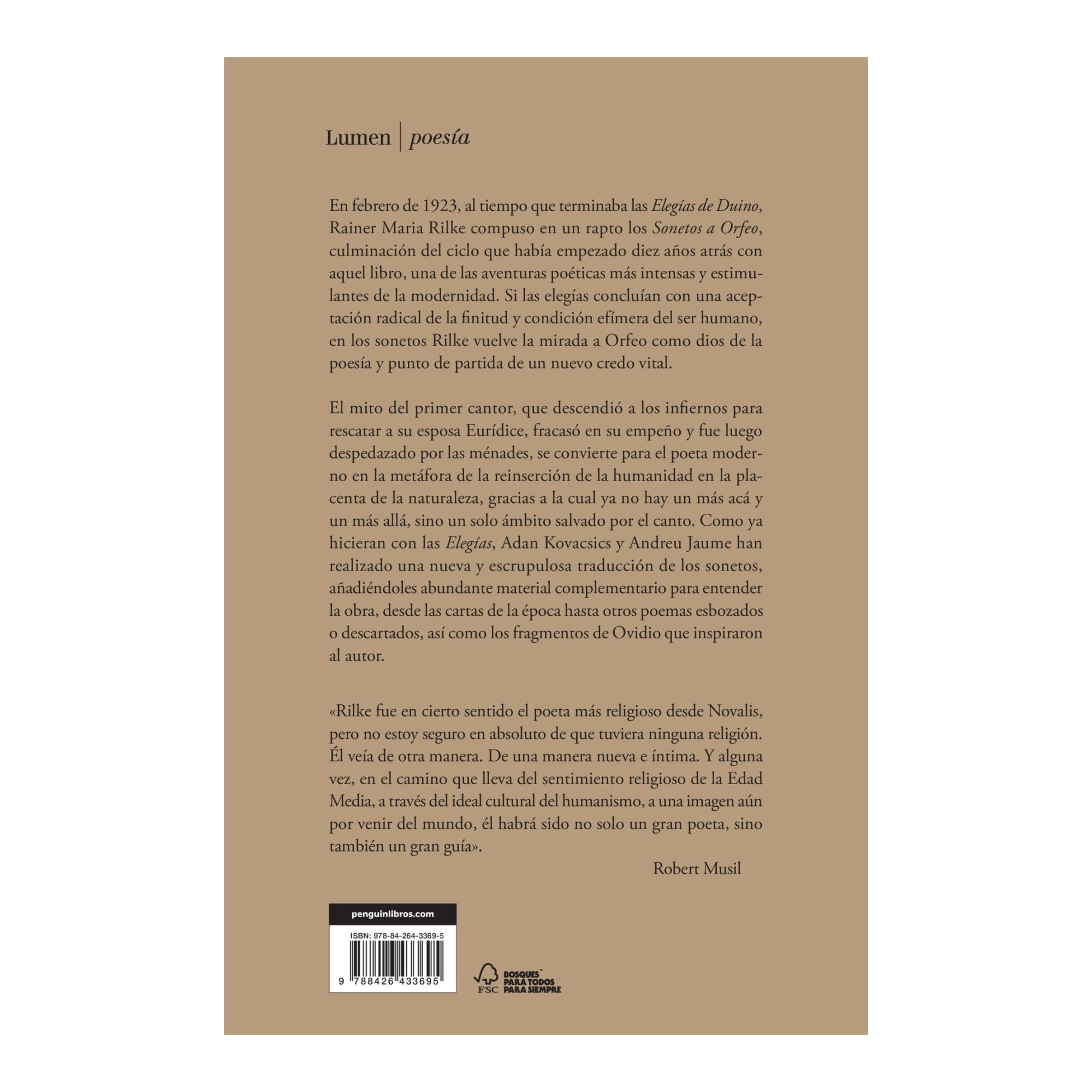 Sonetos a Orfeo: Nueva edición con poemas y cartas inéditos (Capa mole) 2