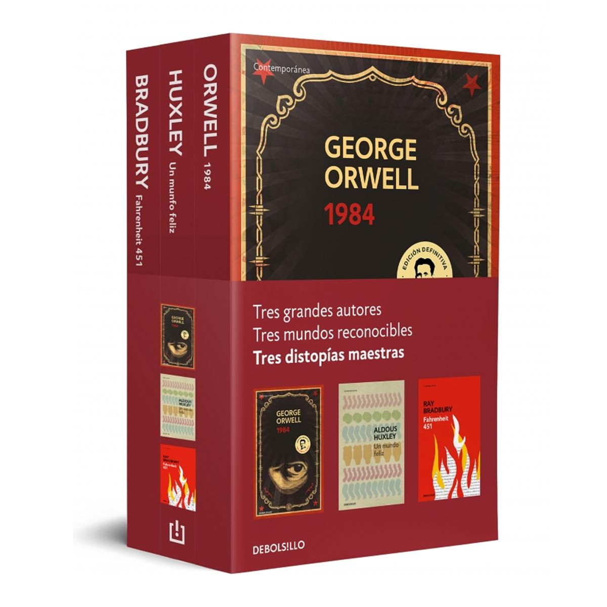 Imagen 0 de Distopías maestras (pack con: 1984 de Orwell | Un mundo feliz de Huxley | Fahrenheit 451 de Bradbury)  (Tapa blanda)