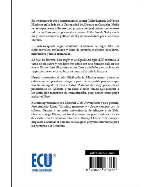 La hija del Barbero. Una mujer en la España del siglo XIX  (Tapa blanda) 2