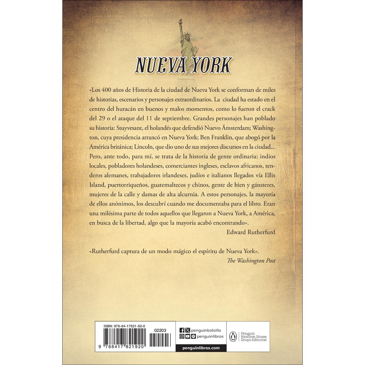 Nueva York. La novela: La apasionante historia de Nueva York desde sus orígenes hasta la actualidad (Capa mole) 2