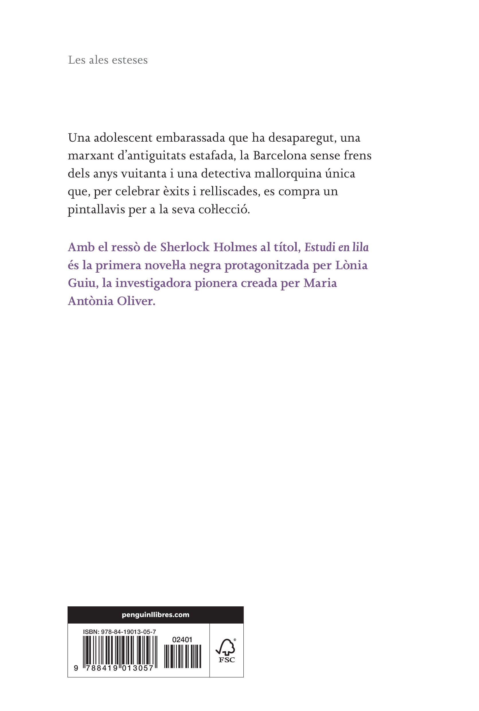 Estudi en lila(Tapa blanda) 2
