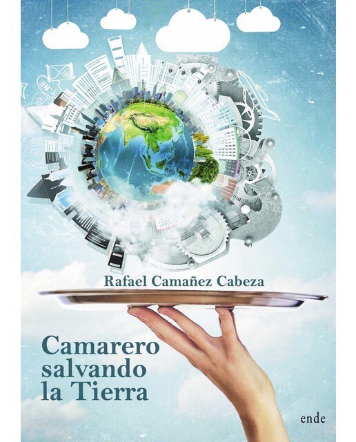 Camarero salvando la tierra