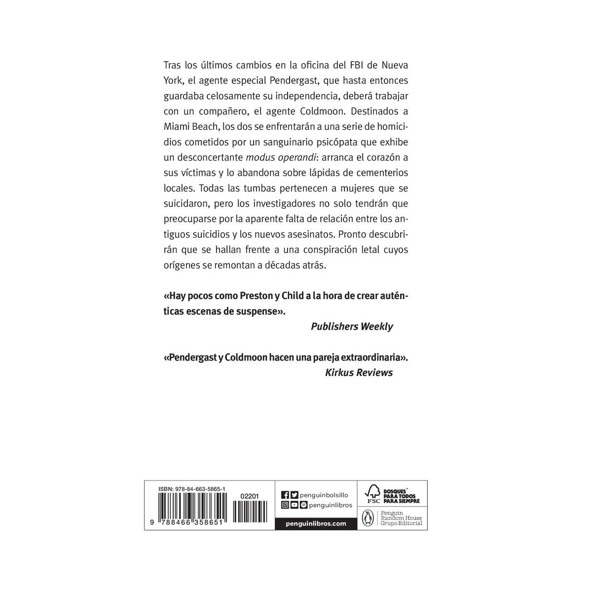 Versos para un muerto (Inspector Pendergast 18) (Bolsillo) (Tapa blanda) 2
