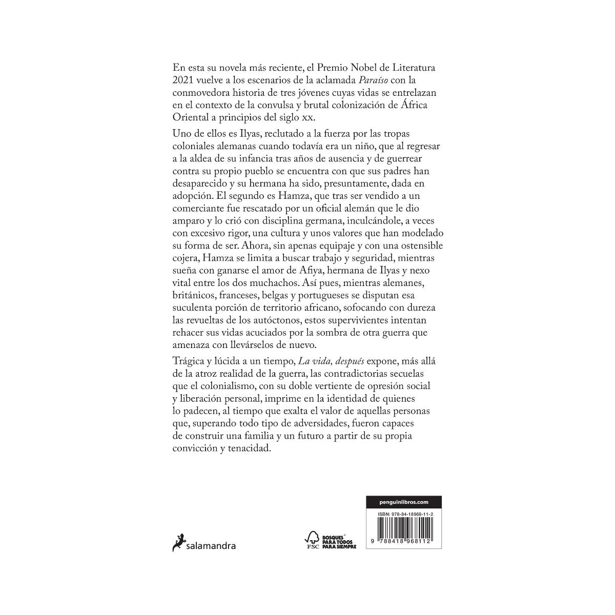 La vida, después. Premio Nobel de Literatura 2021  (Tapa blanda) 2