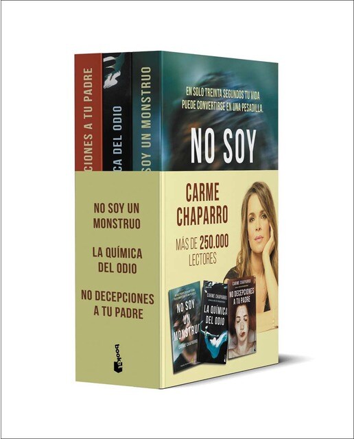 Imagem 0 de Pack Carme Chaparro: No soy un monstruo / La química del odio / No decepciones a tu padre (Bolso)