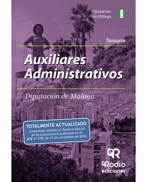 Auxiliares Administrativos de la Diputación de Málaga. Temario (Capa mole) 1