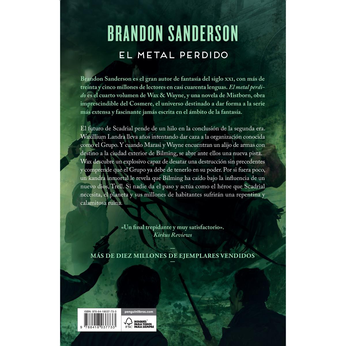 El metal perdido (Wax & Wayne 4): Una novela de Mistborn (Tapa dura) 2