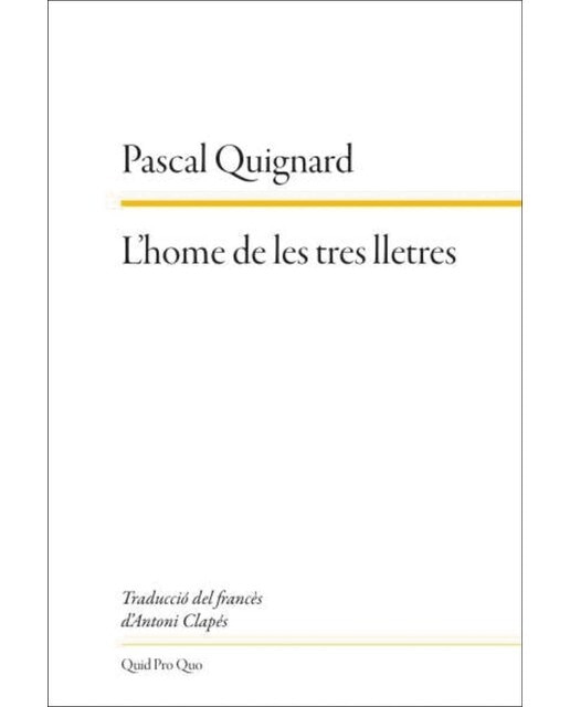 Imagen 0 de L'home de les tres lletres  (Tapa blanda)