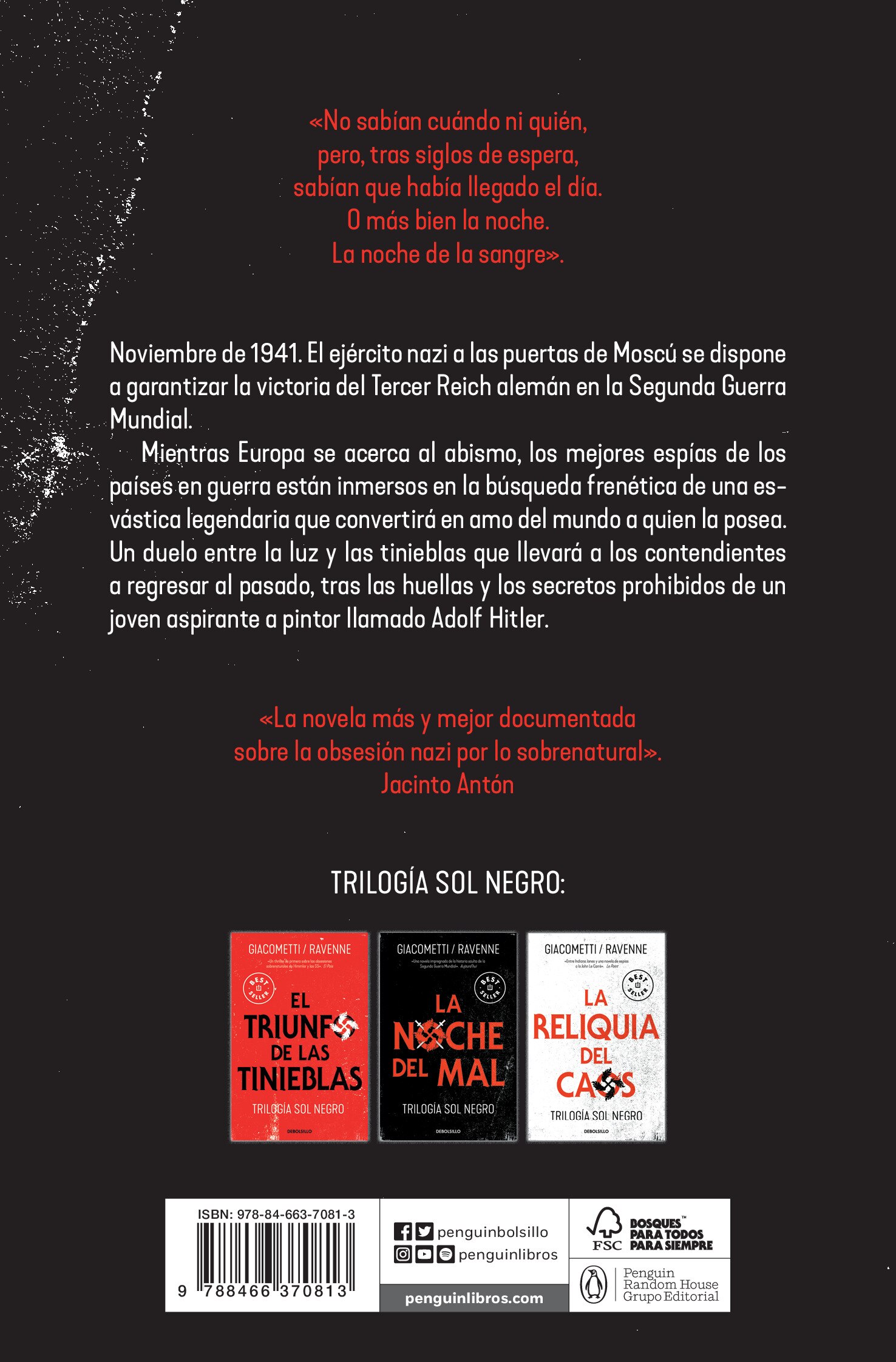 La noche del mal (Trilogía Sol negro 2) (Tapa blanda) 2