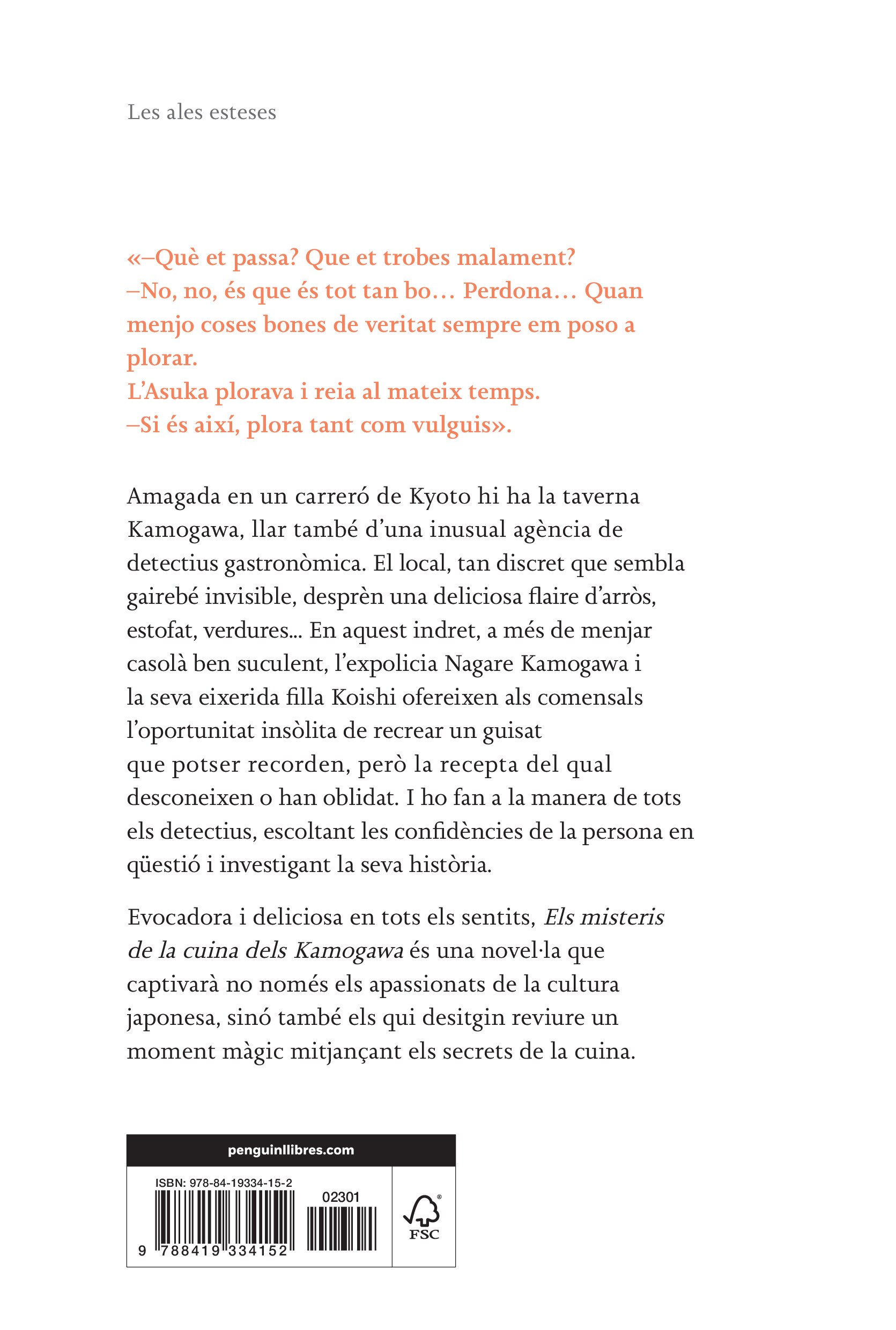 Els misteris de la cuina dels Kamogawa (La cuina dels Kamogawa 1)  (Tapa blanda) 2