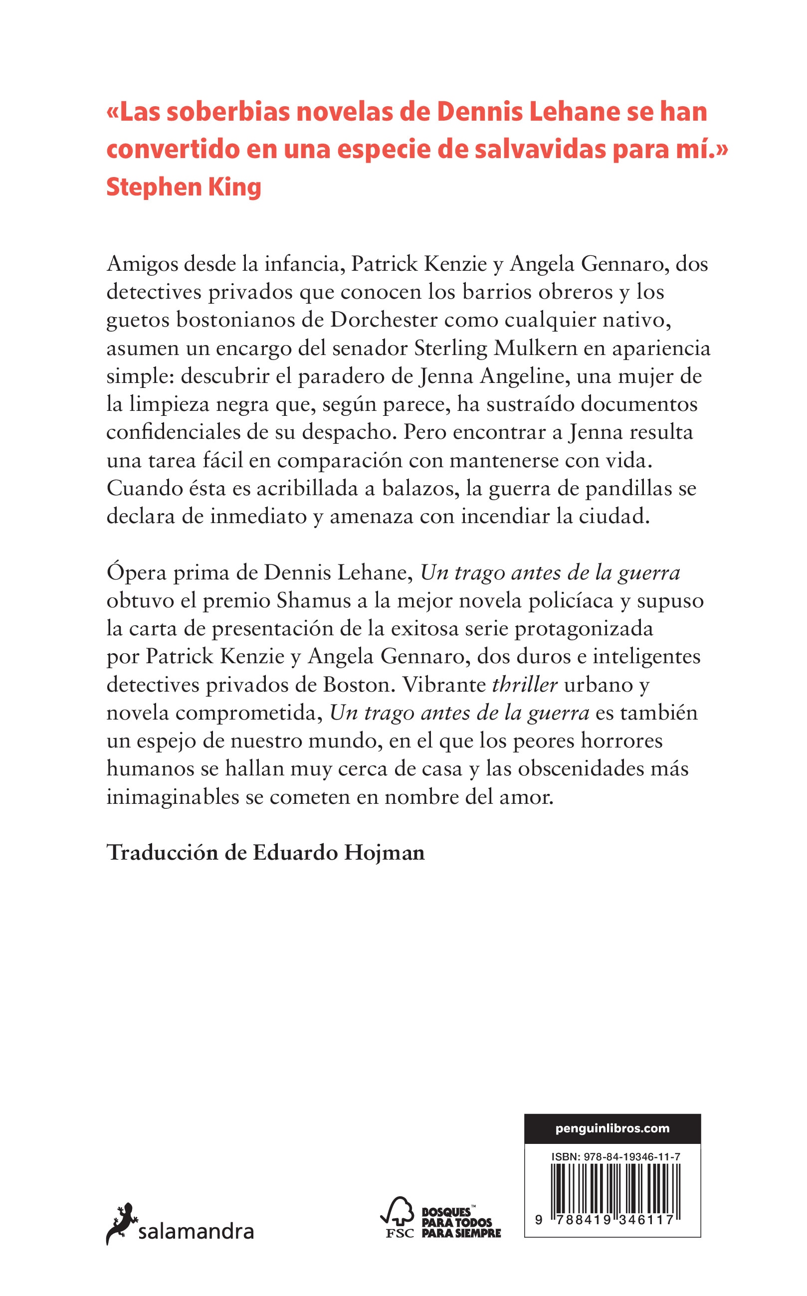 Un trago antes de la guerra (Kenzie y Gennaro 1) (Capa mole) 2