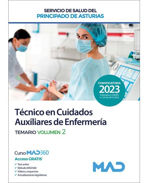 Técnico en Cuidados Auxiliares de enfermería del servicio de salud del Principado de Asturias. Volumen 2