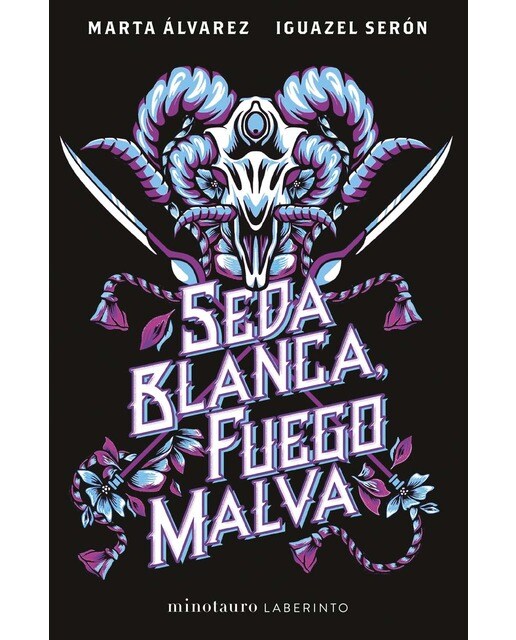 Seda blanca, fuego malva