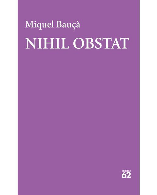 Imagen 1 de Nihil obstat (Tapa blanda con solapas)