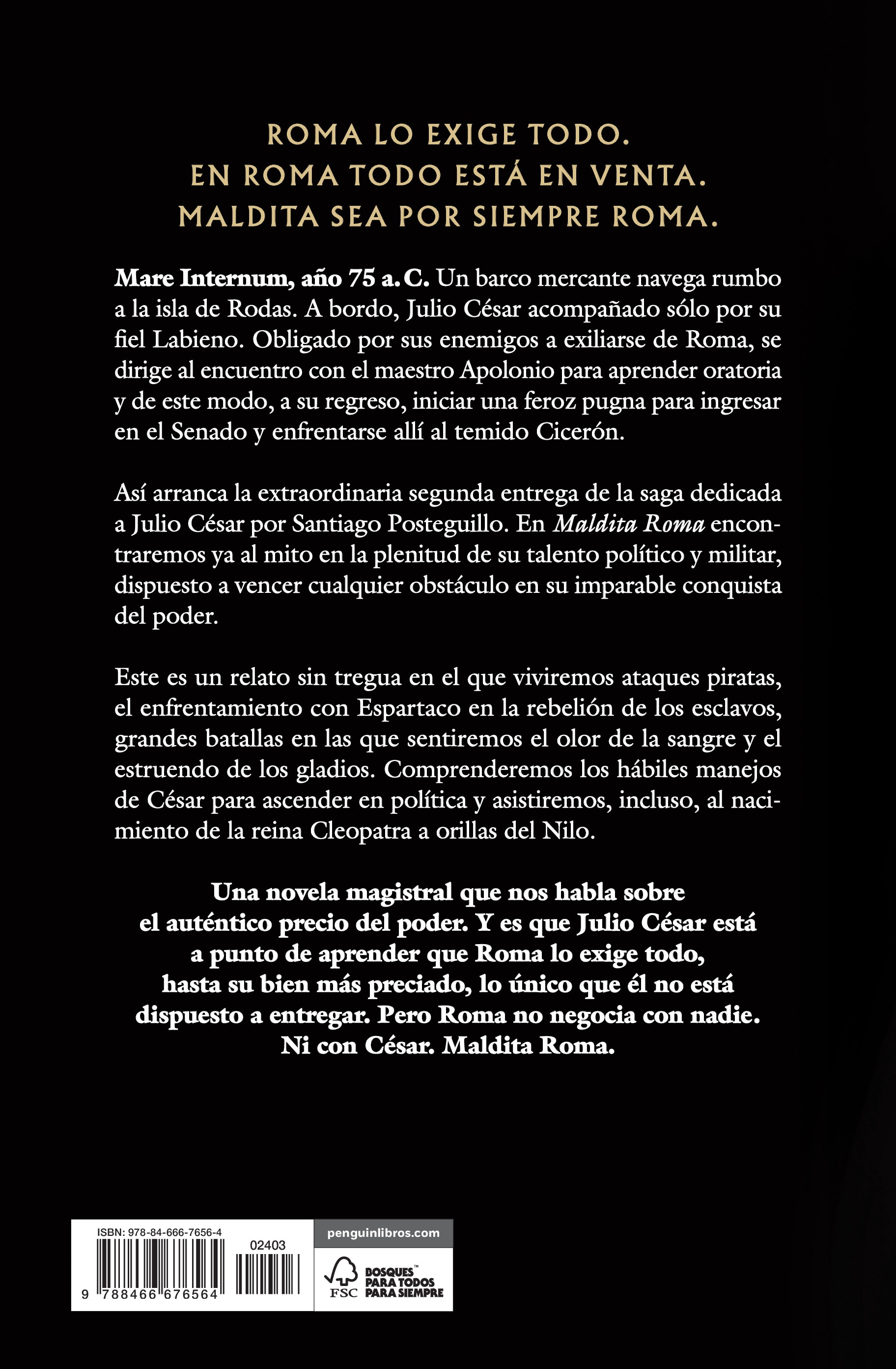 Maldita Roma (Serie Julio César 2): La conquista del poder de Julio César (Tapa dura) 2