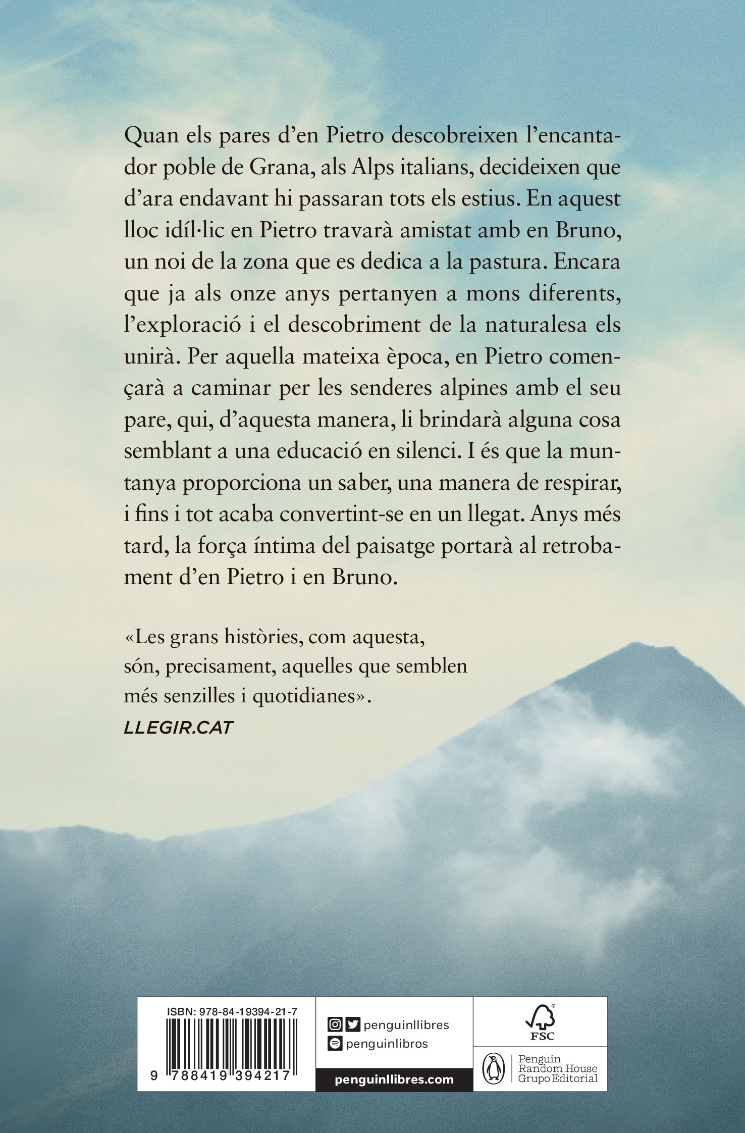 Les vuit muntanyes (edició pel·lícula)  (Bolsillo Tapa blanda) 2