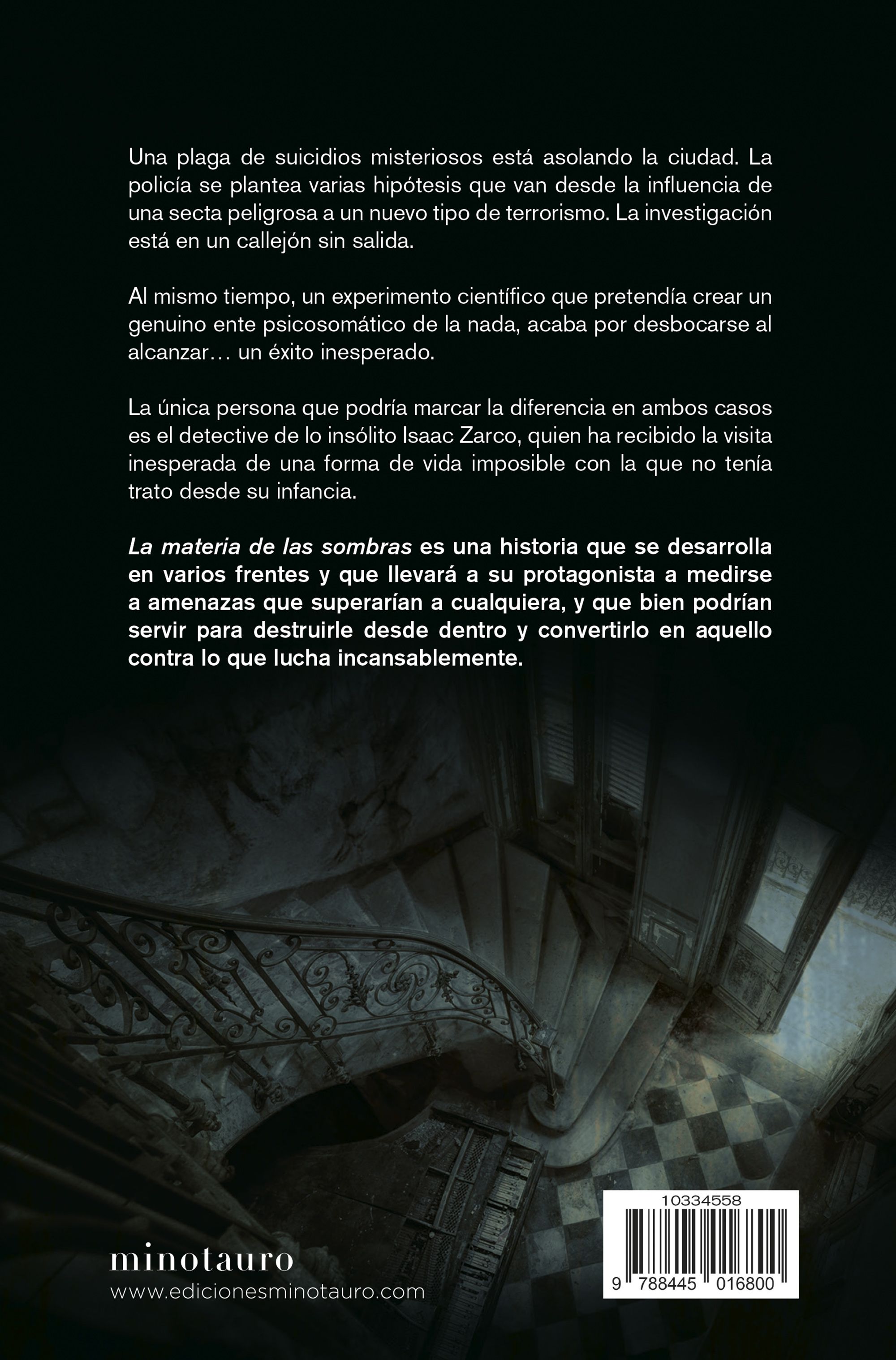 Imagen 2 de La materia de las sombras  (Tapa blanda Tapa blanda con solapas)