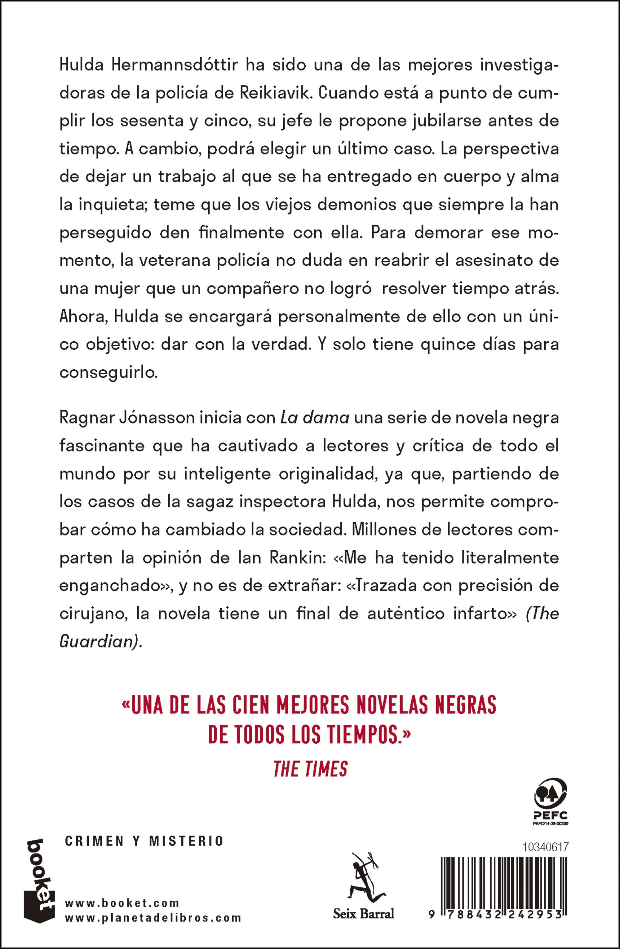 La dama (Serie Inspectora Hulda 1)  (Bolsillo Tapa blanda) 2