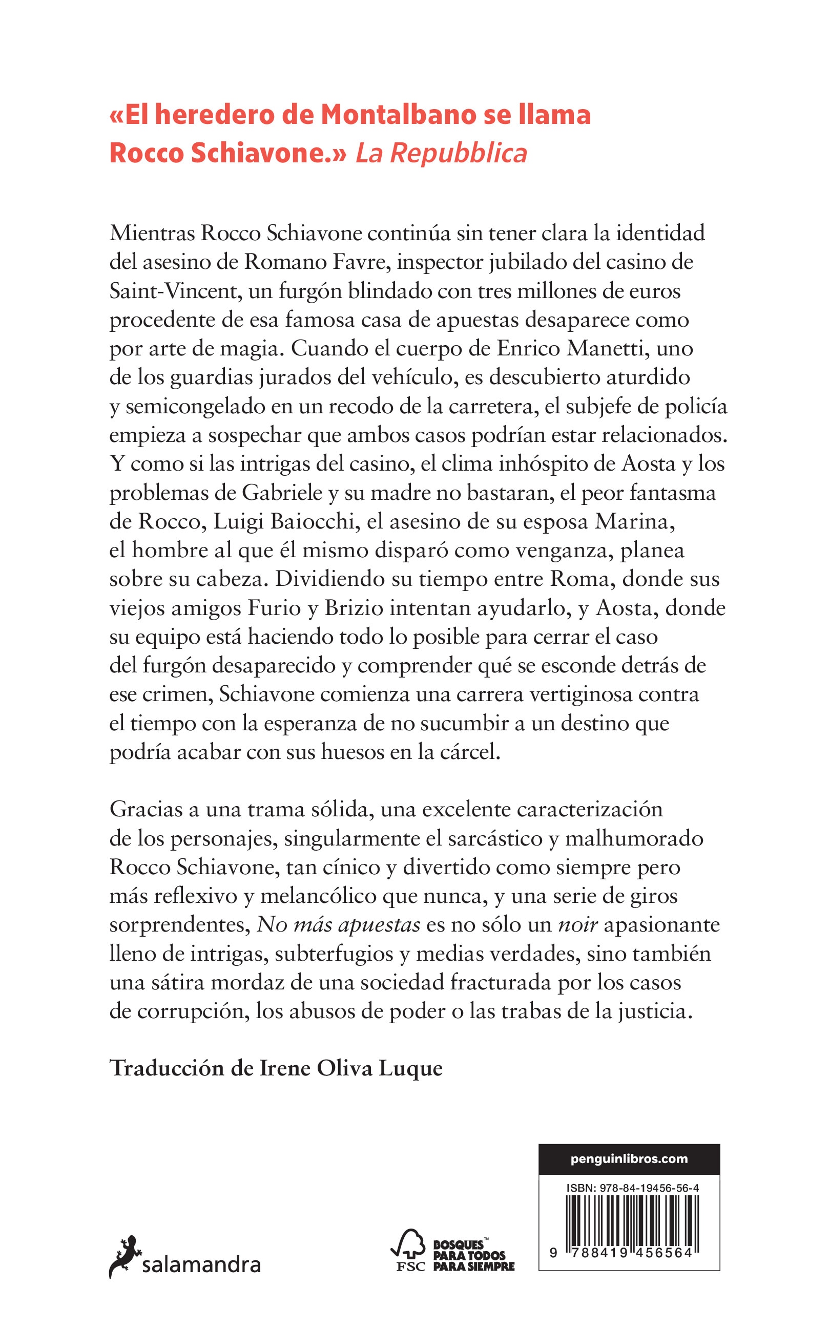 No más apuestas (Subjefe Rocco Schiavone 8) (Capa mole) 2