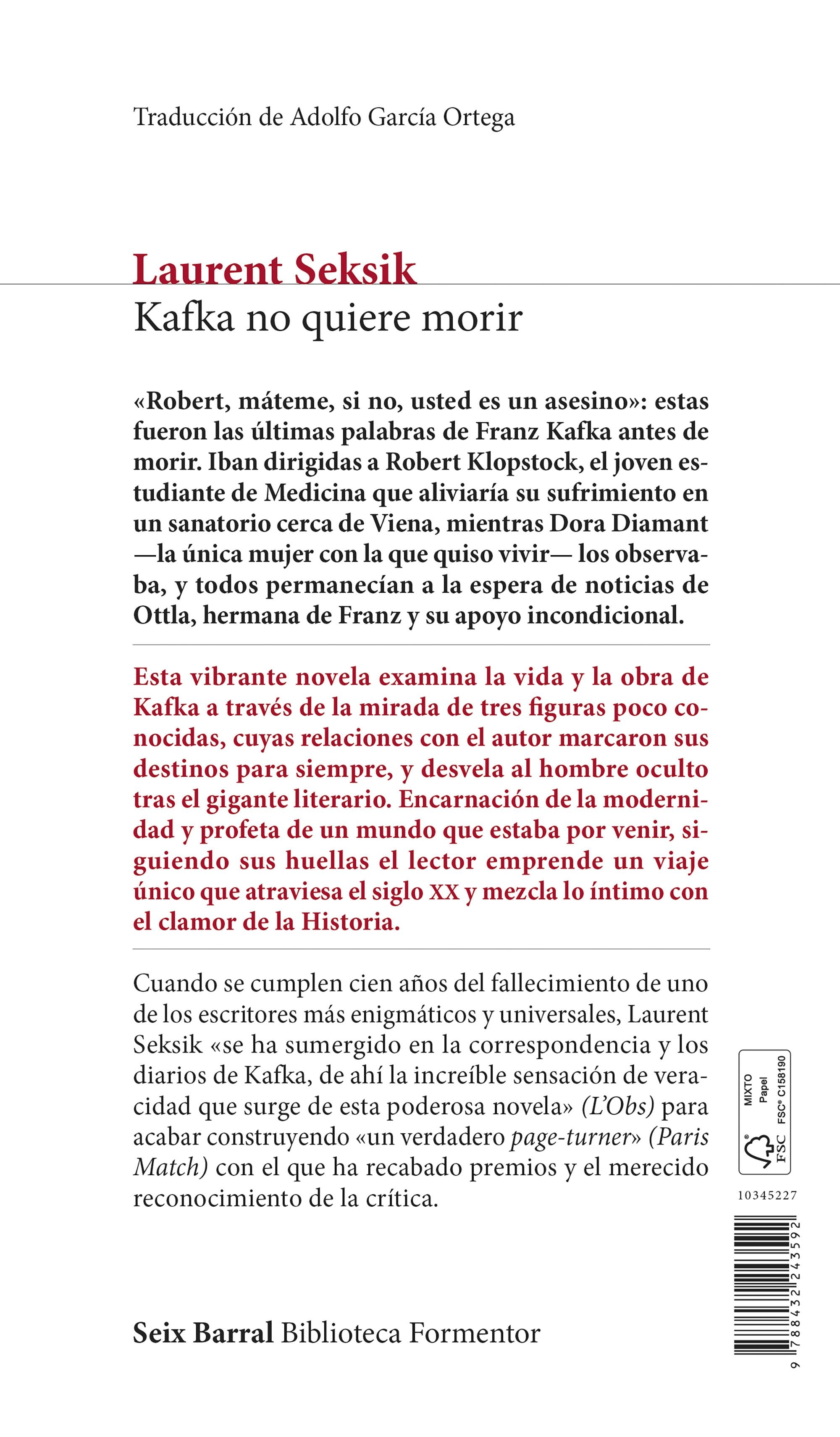 Kafka no quiere morir (Capa mole com abas) 2