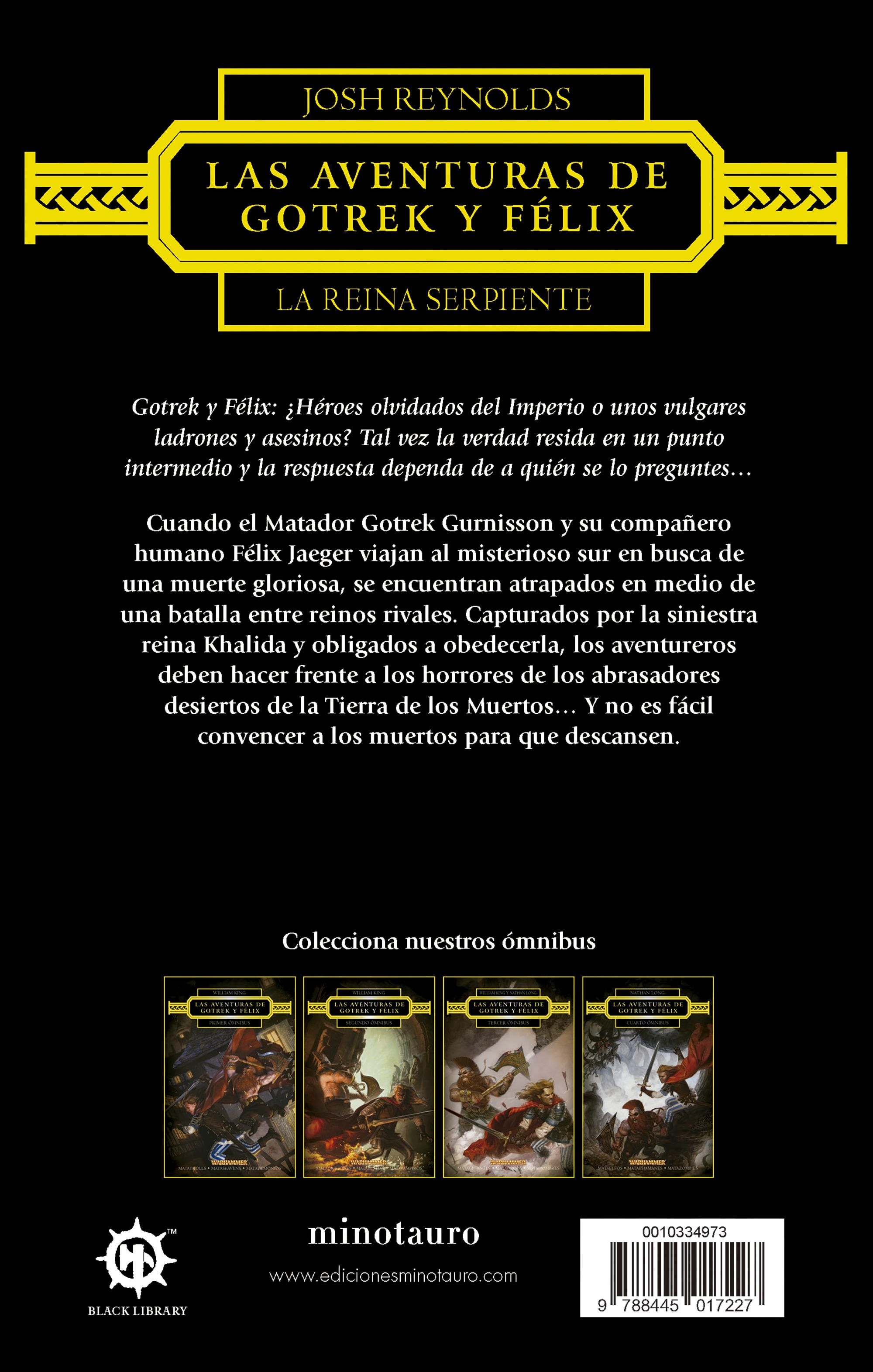 Imagen 2 de Warhammer Las aventuras de Gotrek y Félix: La Reina Serpiente  (Tapa blanda con solapas)