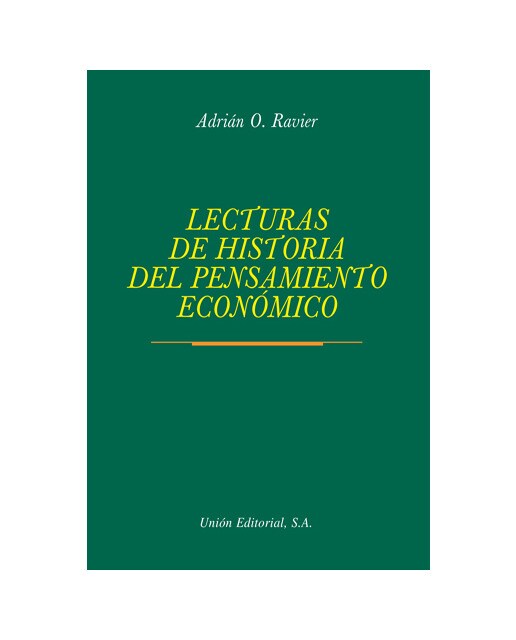 Lecturas Del Pensamiento Económico 1
