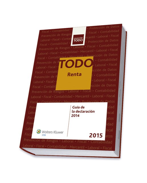 Imagen 0 de TODO Renta 2015: Guía de la declaración 2014 (Tapa blanda)