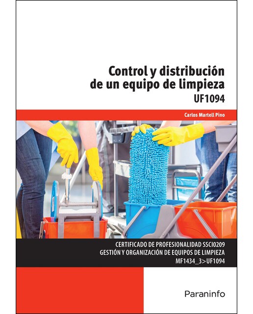 Control y distribución de un equipo de limpieza(Tapa blanda) 1