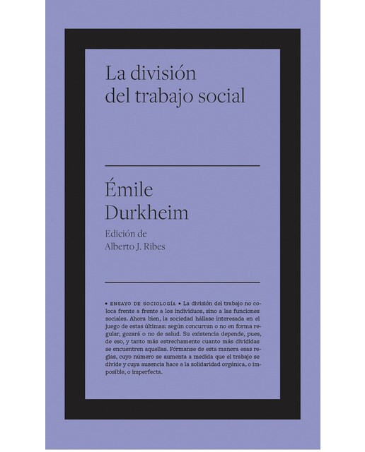 La división del trabajo social (Capa mole com abas) 1