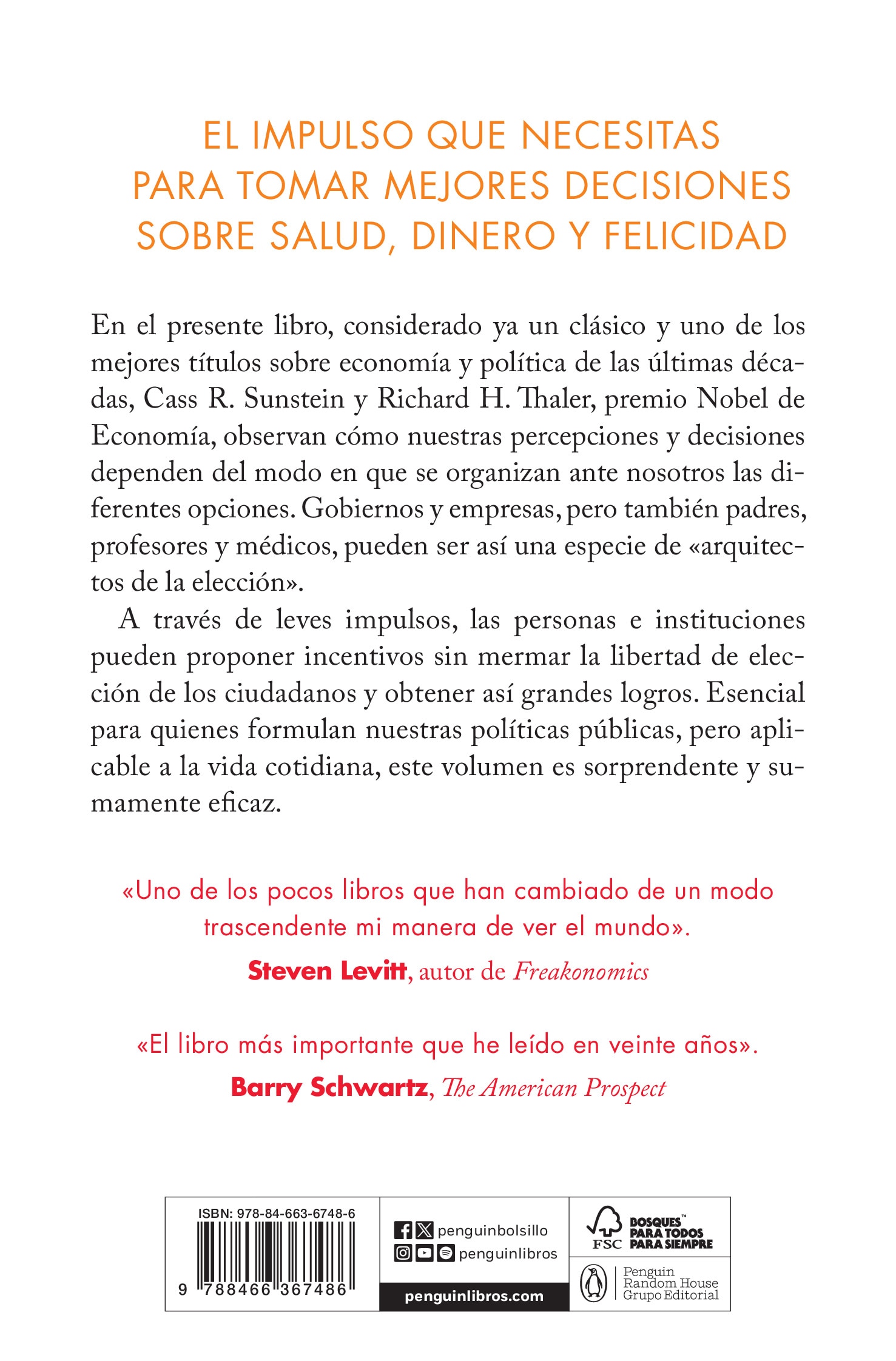 Un pequeño empujón: El impulso que necesitas para tomar mejores decisiones sobre salud, dinero y fel 2