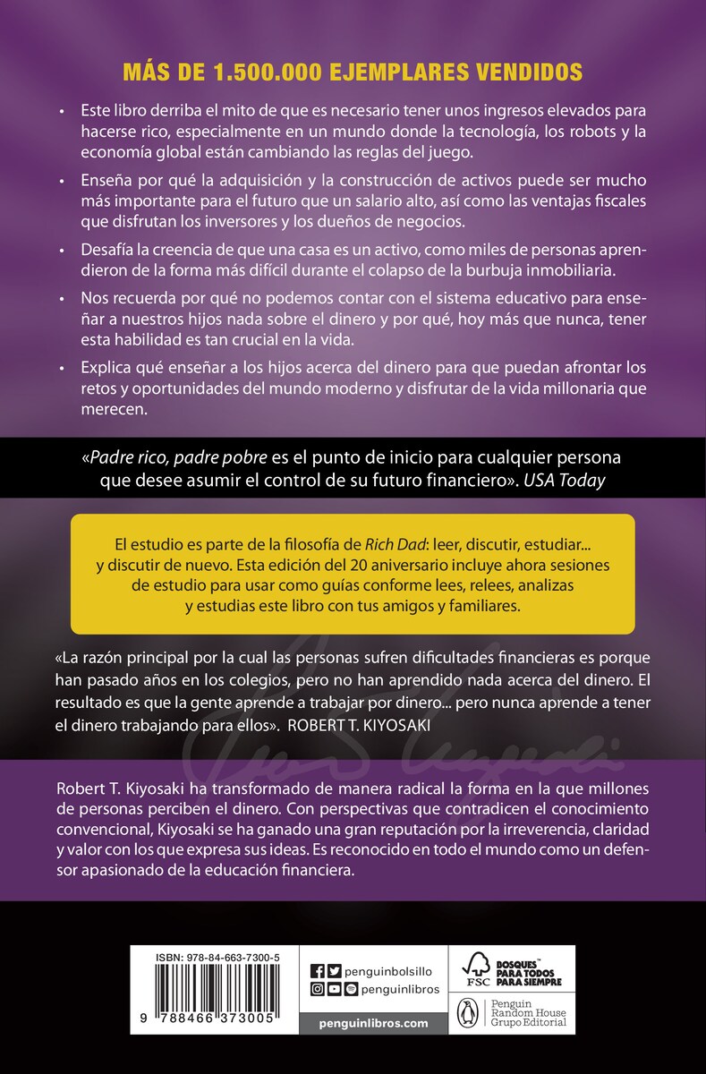Padre Rico, padre Pobre (edición actualizada): Qué les enseñan los ricos a sus hijos acerca del dinero, ¡que los pobres y la clase media no! 2