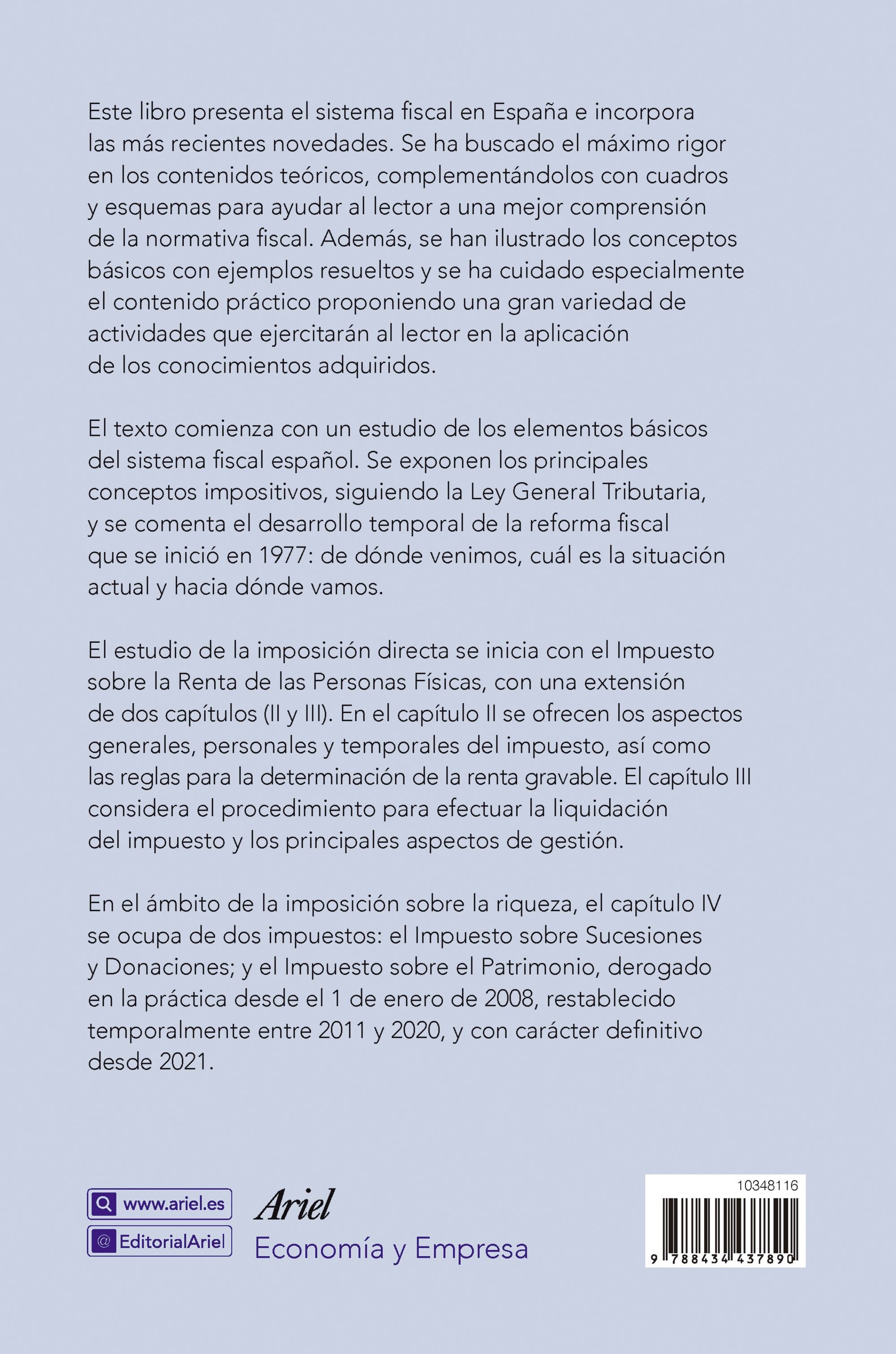 Sistema fiscal español I: IRPF. Imposición sobre la riqueza (Capa mole com abas) 2