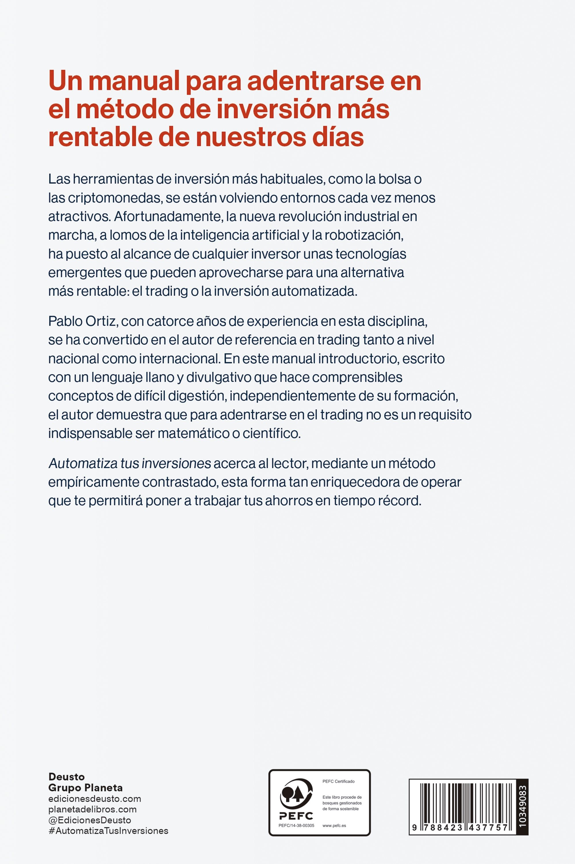 Automatiza tus inversiones: Aprender a invertir usando las tecnologías del siglo XXI (Capa mole com abas) 2