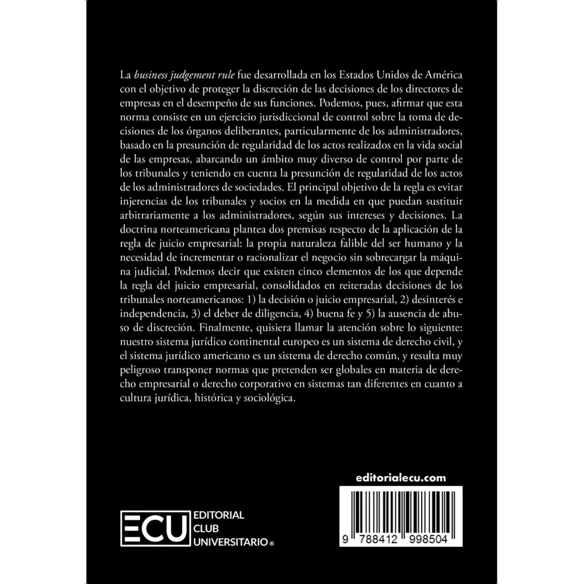 La norma jurídica para el juicio empresarial en el derecho corporativo portugués y en los países de habla latina a la luz de las ciencias (Capa mole) 2