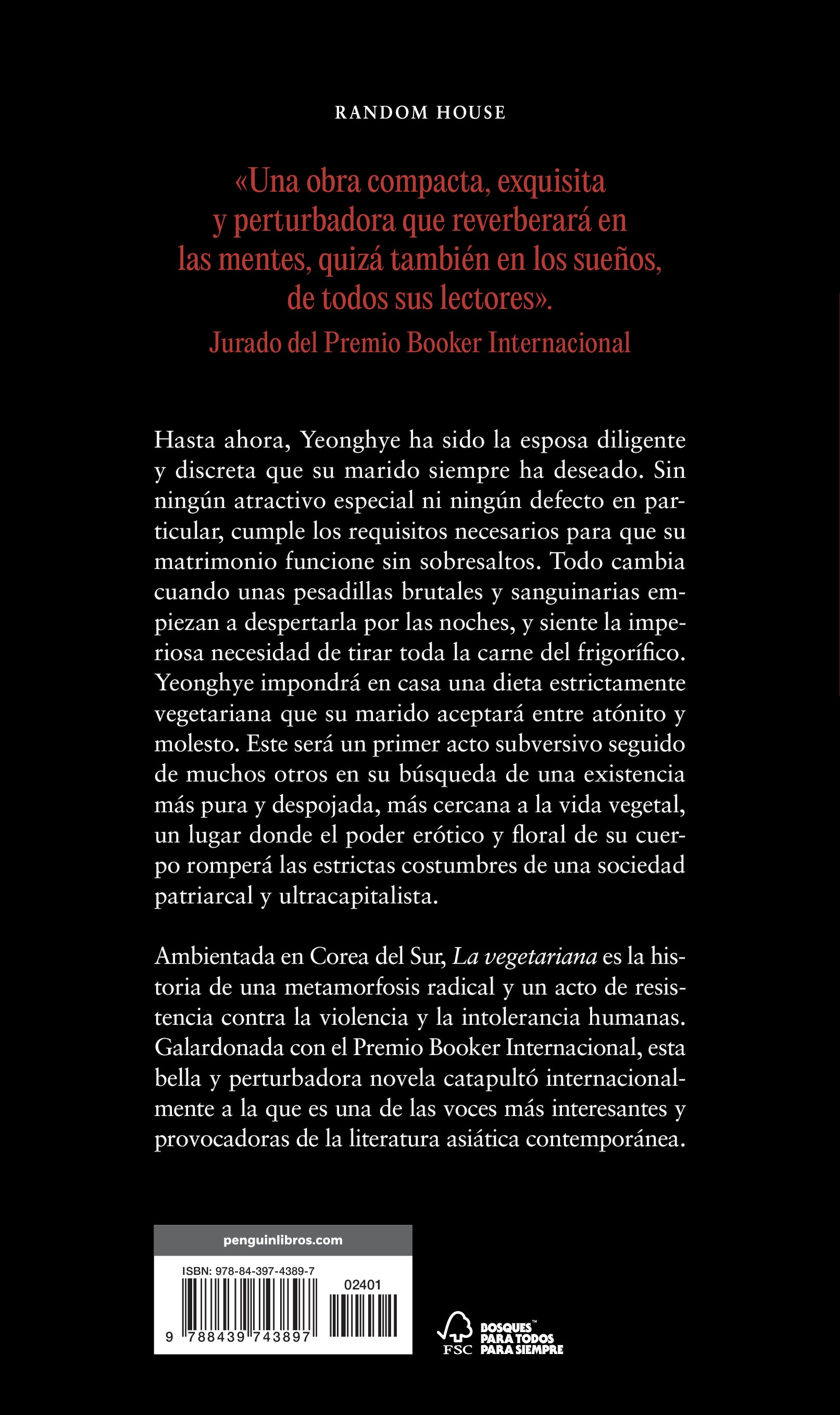 La vegetariana: Premio Nobel de Literatura 2024  (Tapa blanda) 2