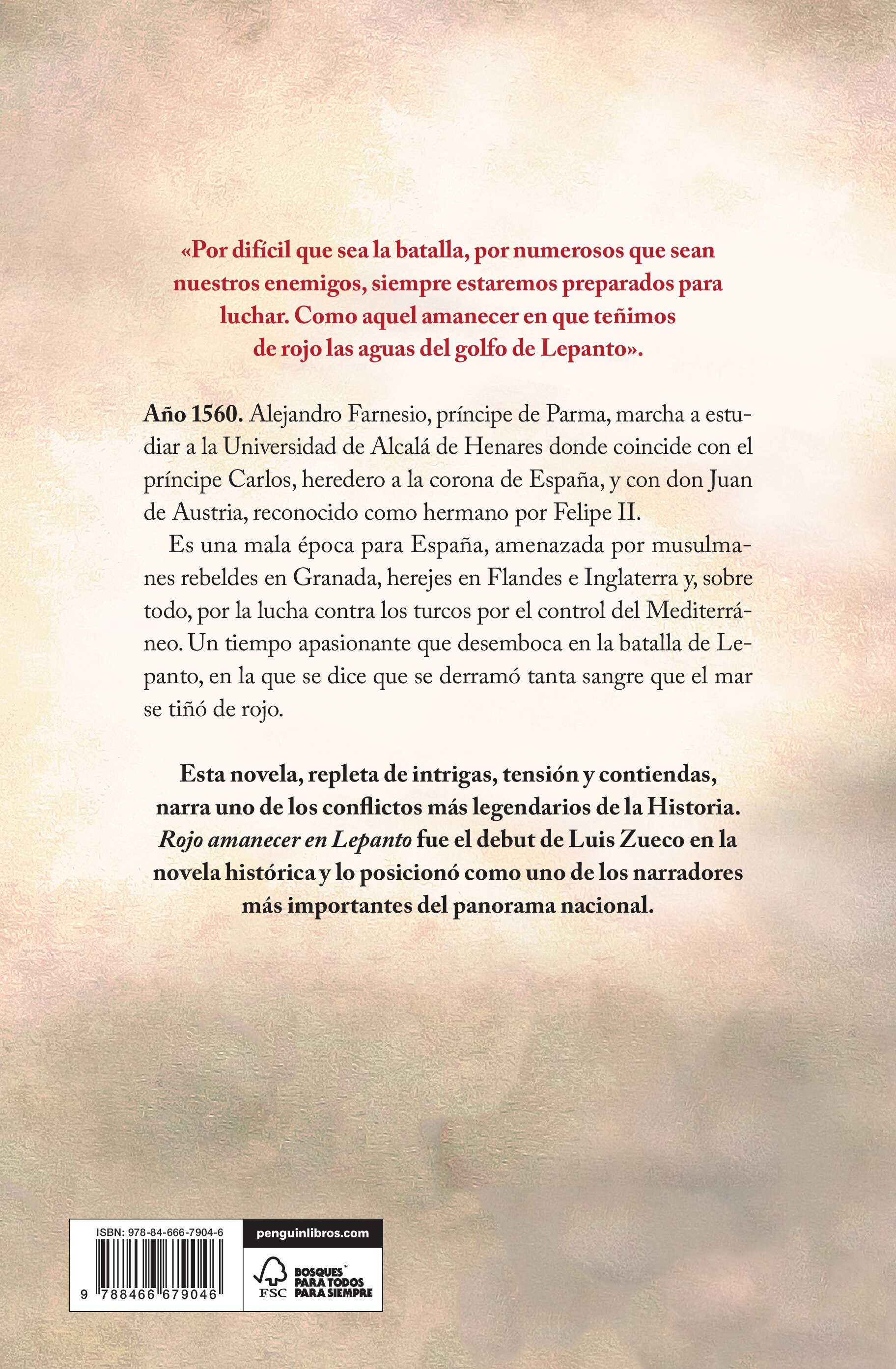 Rojo amanecer en Lepanto (Capa dura) 2