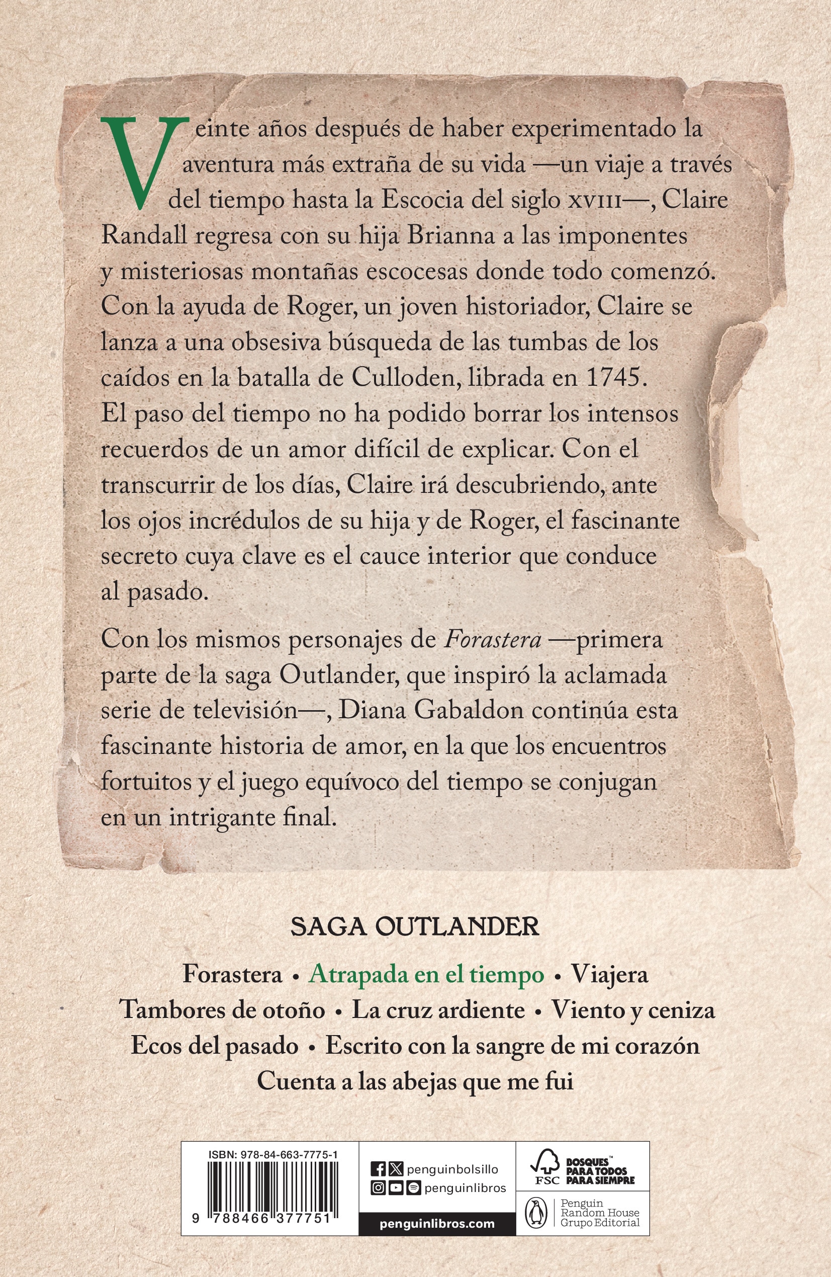 Atrapada en el tiempo (Saga Outlander, 2)  (Bolsillo Tapa blanda) 2