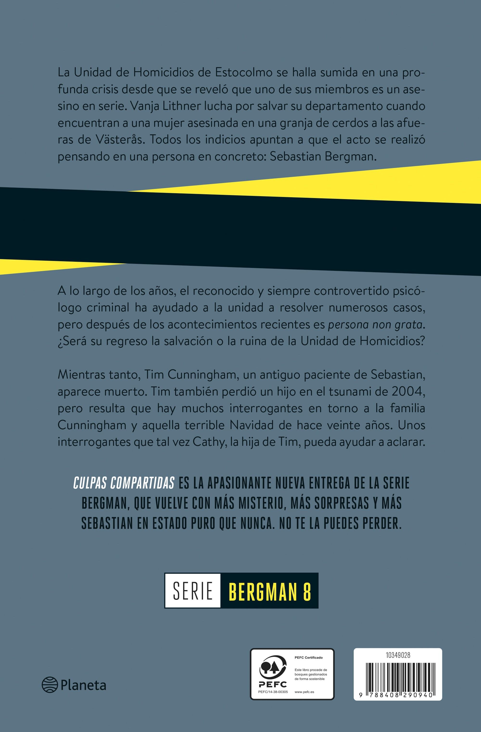 Imagen 2 de Culpas compartidas (Serie Bergman 8)  (Tapa blanda con solapas)